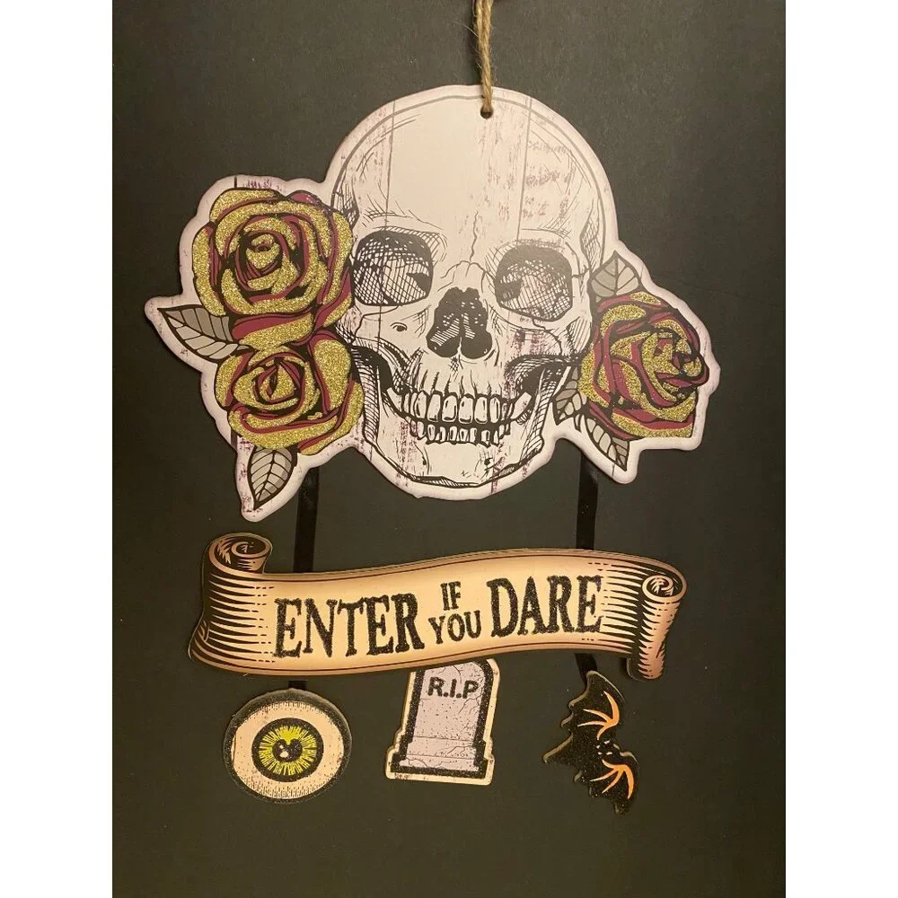 Halloween Party Decor Set For 30 Guests - Plates Napkins Sign Bowls Apothecary